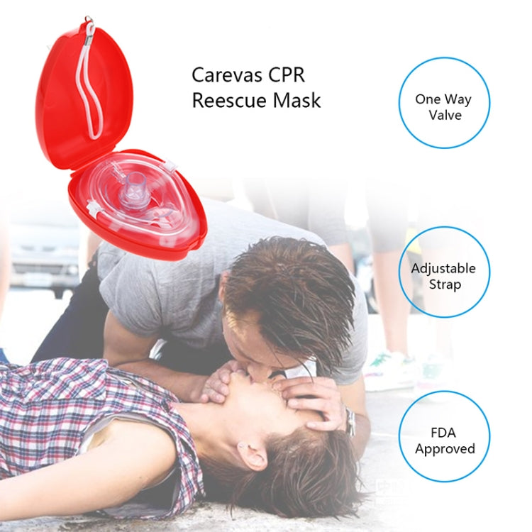 CPR Resuscitator Rescue Emergency First Aid Breathing Mask Mouth Breath One-way Valve Tools CPR Resuscitator Rescue Emergency First Aid Breathing Mask Mouth Breath One-way Valve Tools